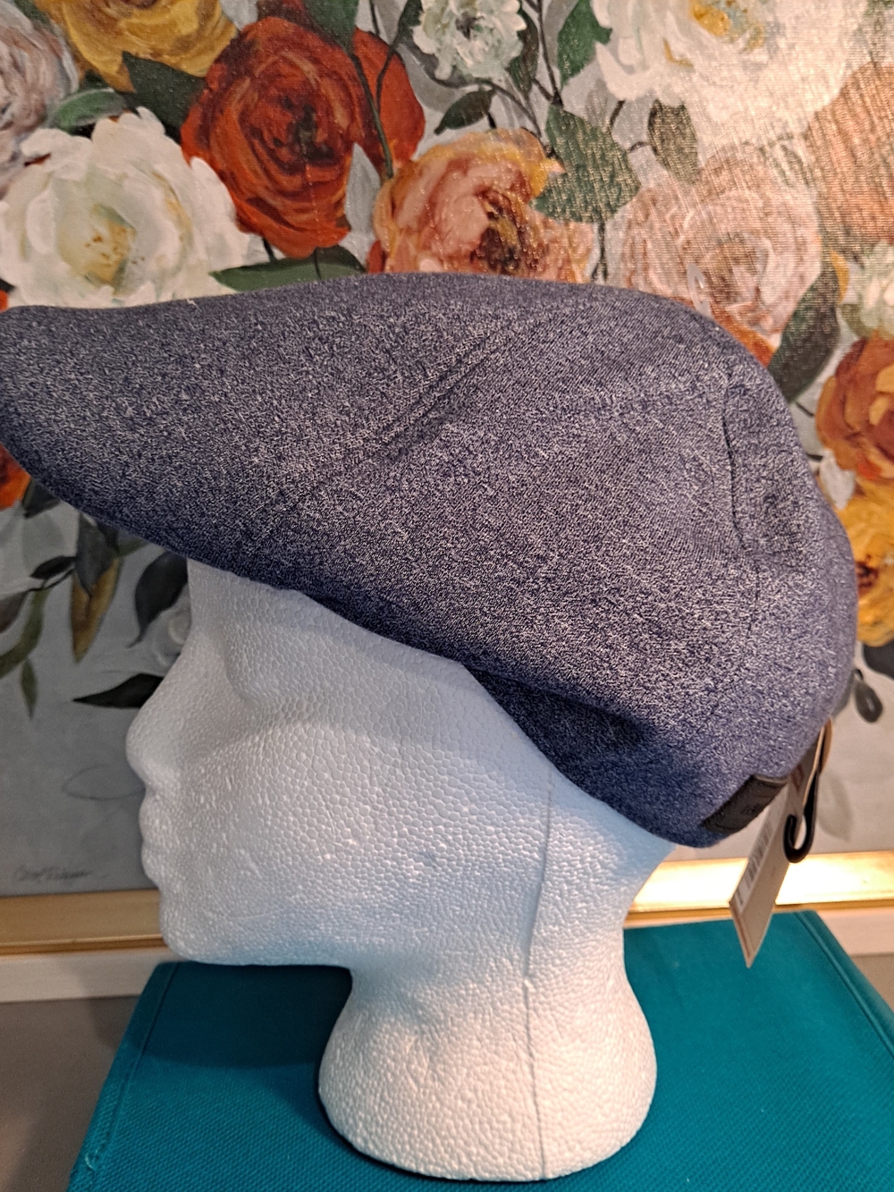 Levi's Men's Heathered Navy Flat Cap Duckbill Hooligan Unisex S/M NWT Hat Warmth